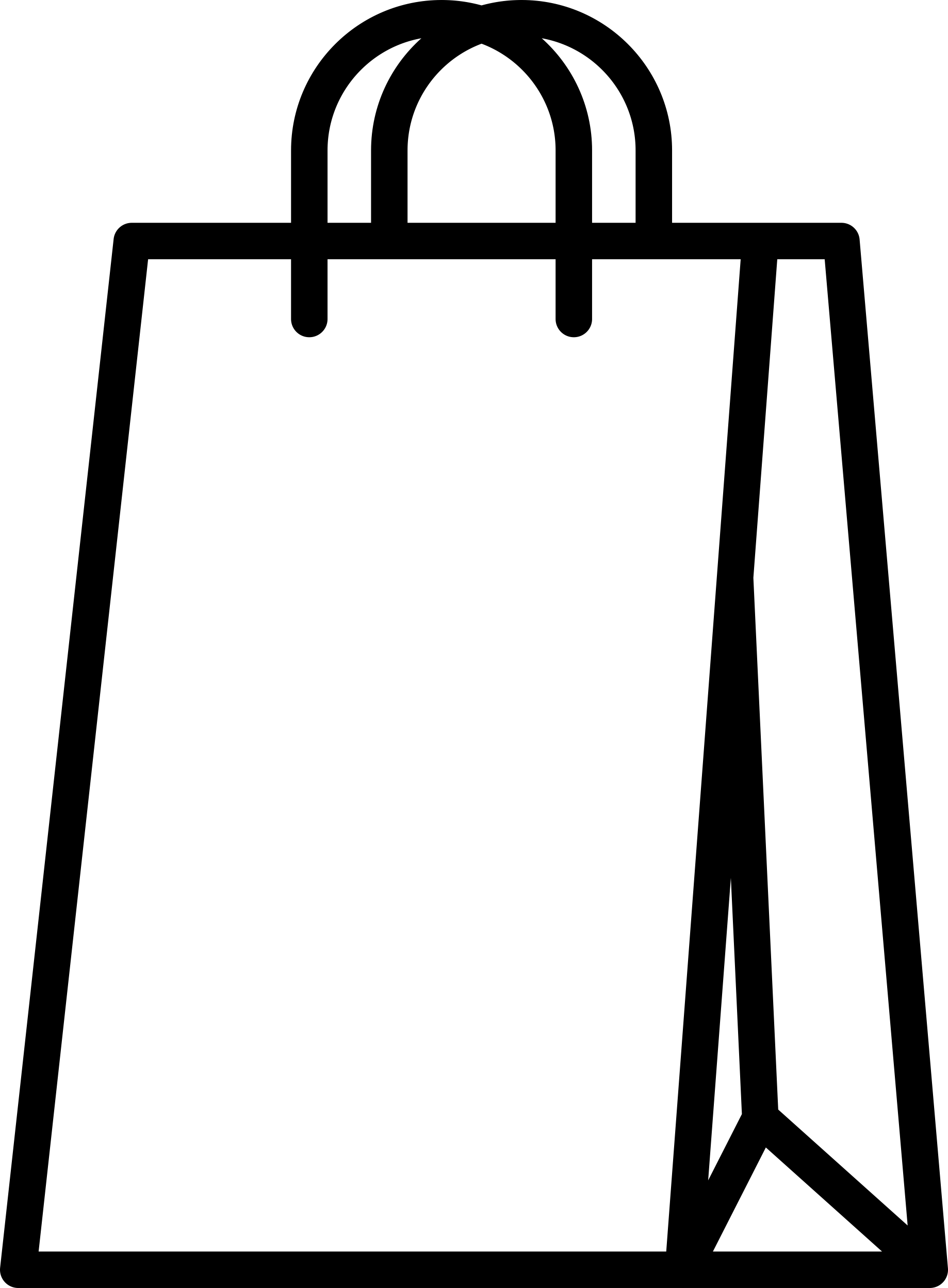 Big Paper Bag Line Tracing Svg Vector Free Vectors